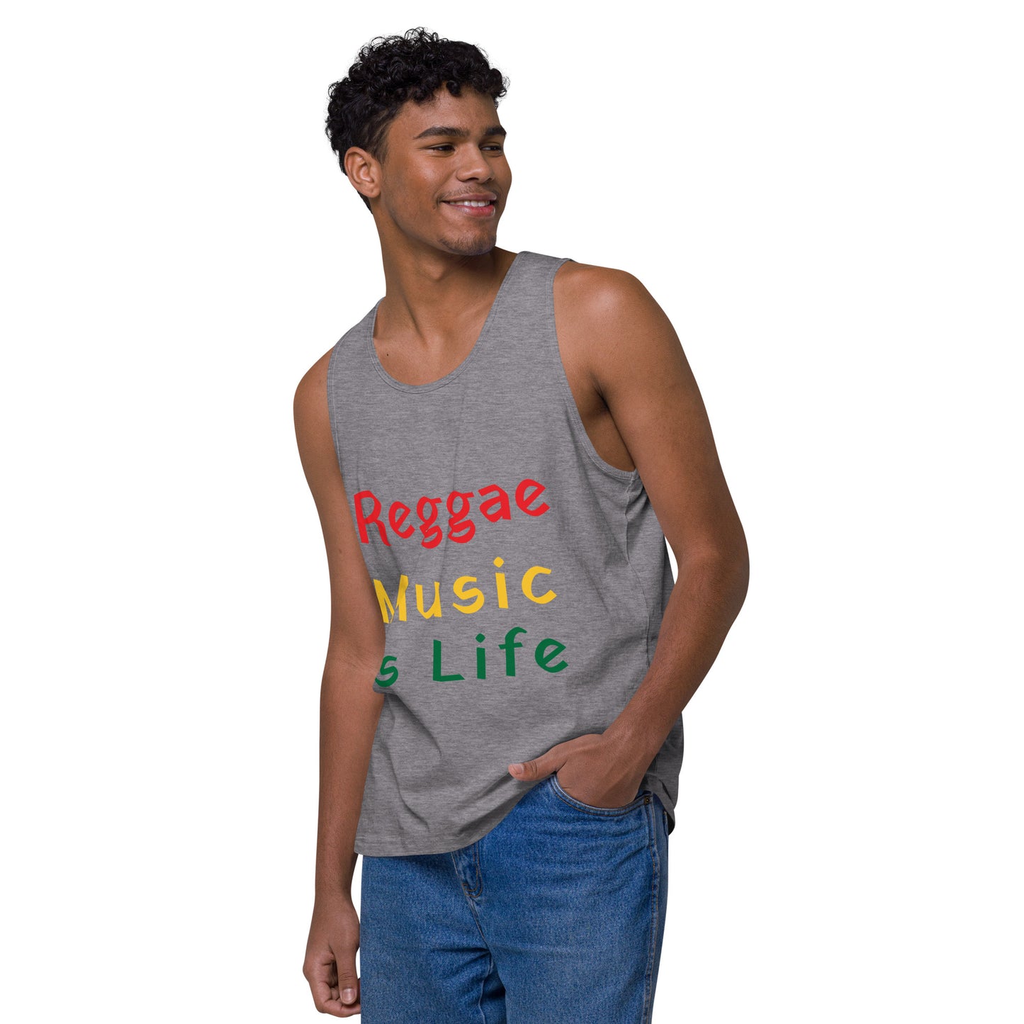 Men’s Reggae Music is Life tank top