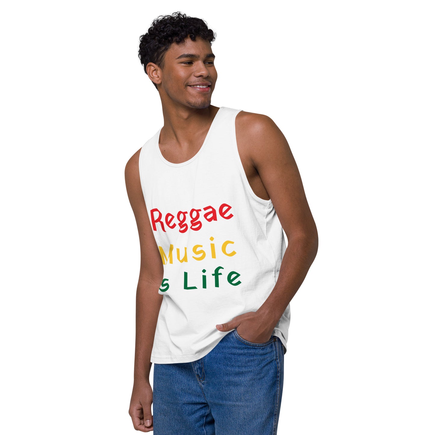 Men’s Reggae Music is Life tank top