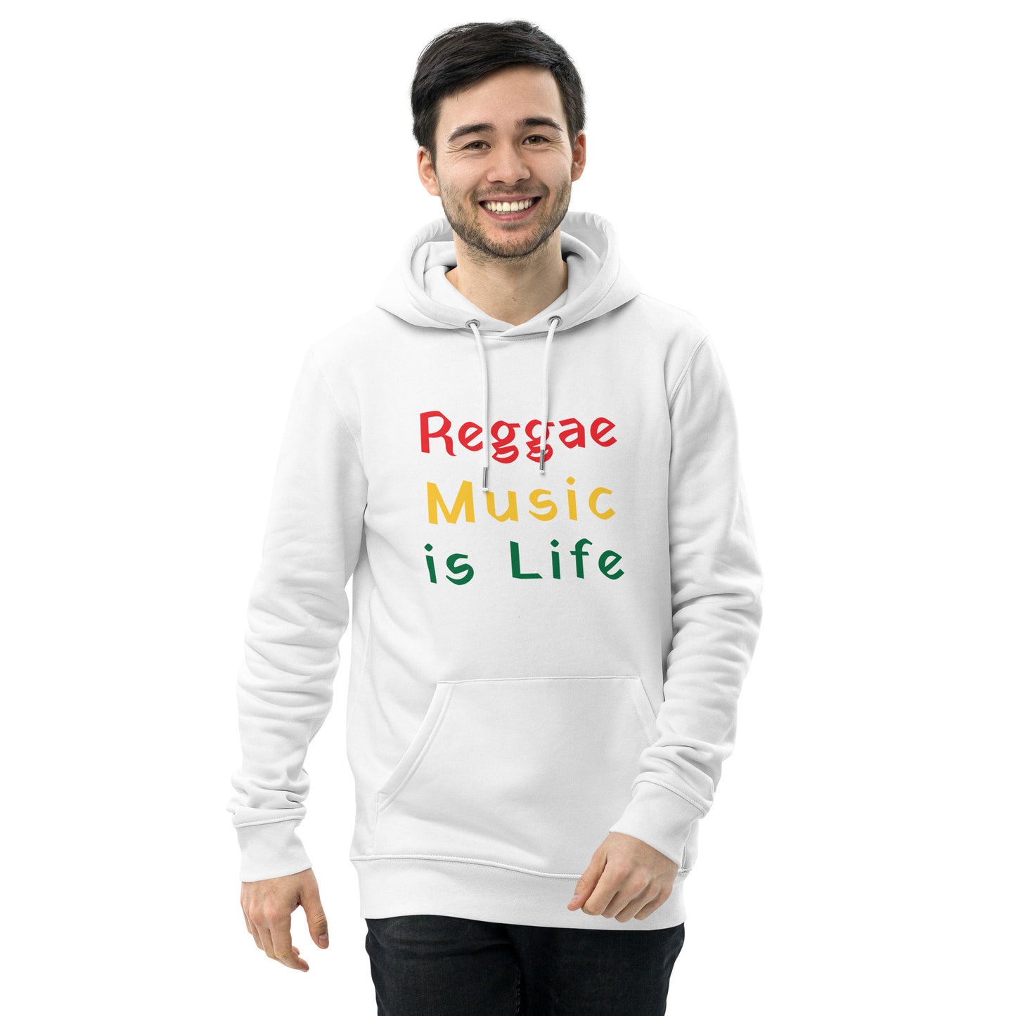 Unisex Reggae Music is Life eco hoodie