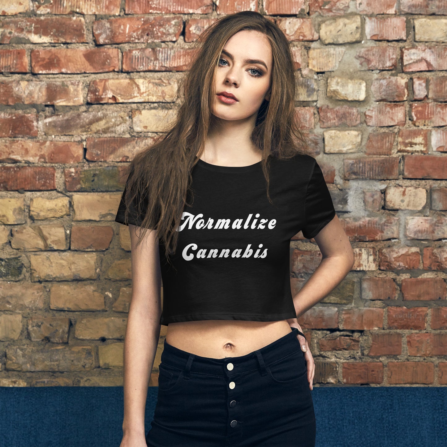 Women’s Normalize Cannabis Crop Tee