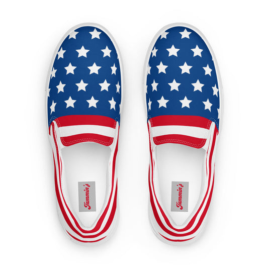 Men’s Stars and Stripes slip-on canvas shoes