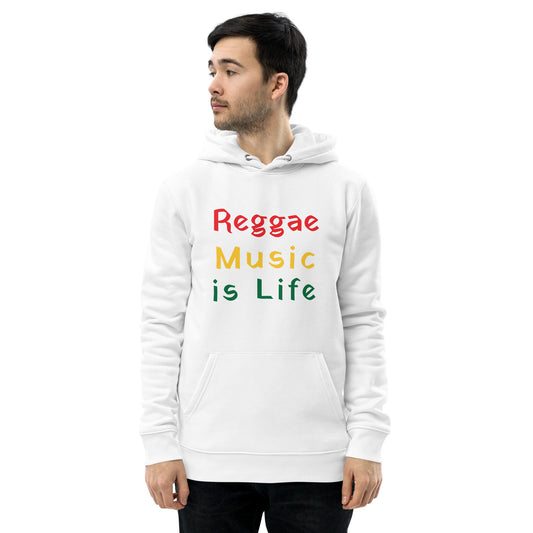Unisex Reggae Music is Life eco hoodie